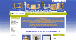 Desktop Screenshot of discountedshopfittings.co.uk